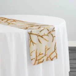 Brooks Sequins Table Runner in Gold