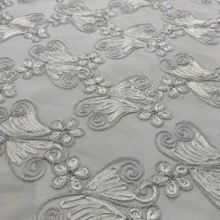 Butterfly Lace Table Linen in White