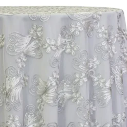 Butterfly Lace Table Linen in White