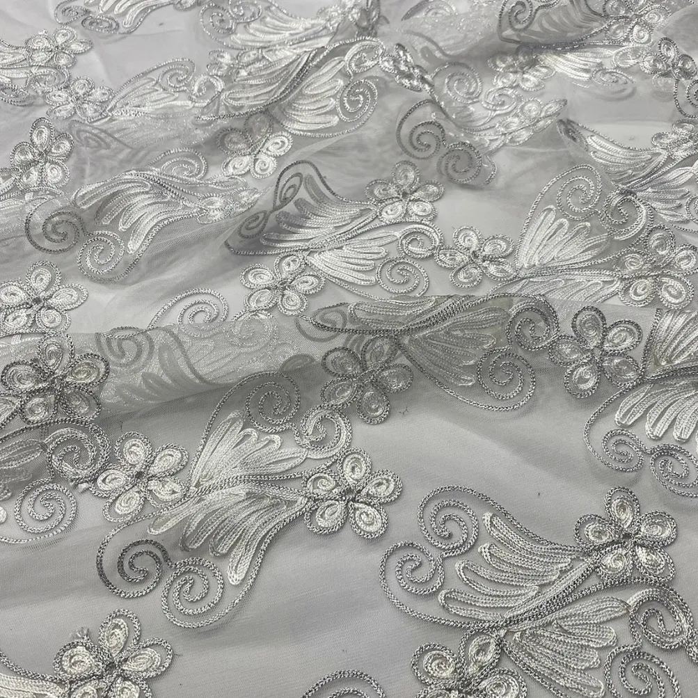 Butterfly Lace Table Runner in White