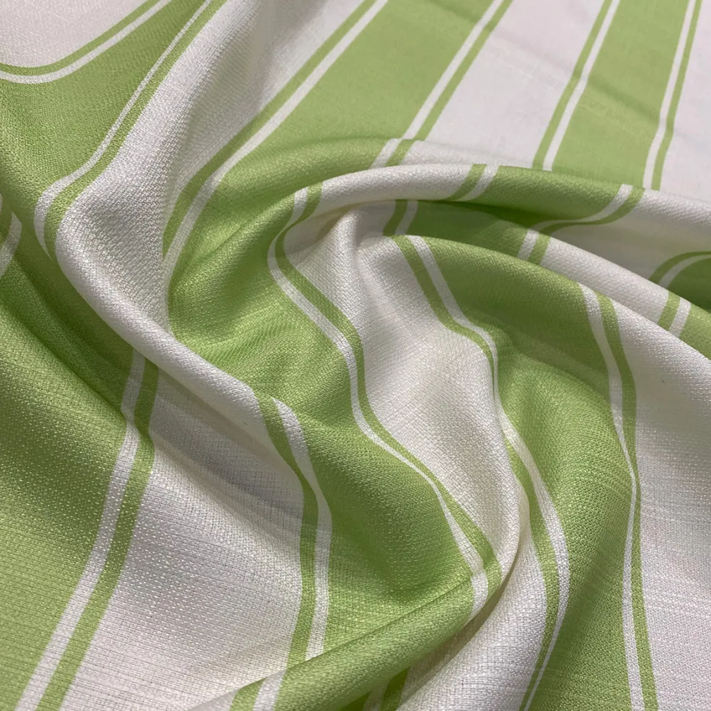 Cabana Stripe (Slub Print) Drapery Panels (58" Wide) / 9 Print