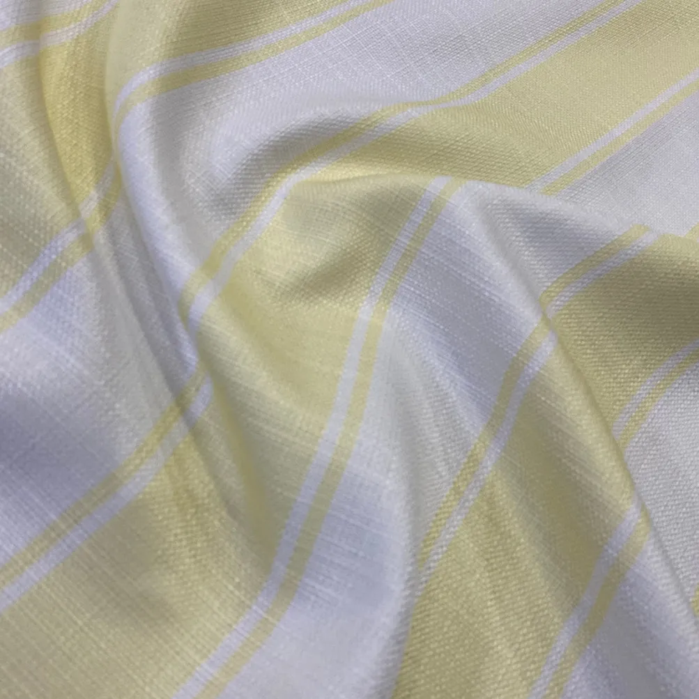 Cabana Stripe (Slub Print) Drapery Panels (58" Wide) / 9 Print