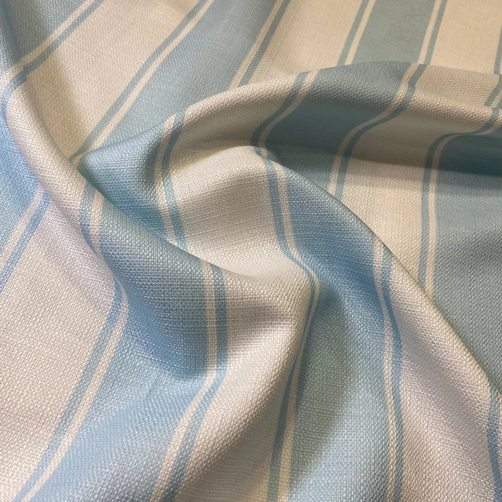 Cabana Stripe (Slub Print) Drapery Panels (58" Wide) / 9 Print