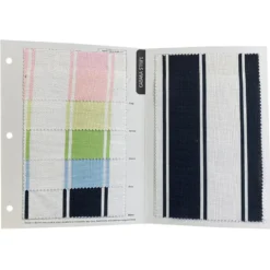 Cabana Stripe (Slub Print) Drapery Panels (58