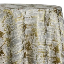 Calypso Jacquard (Reversible) Table Linen in Gold