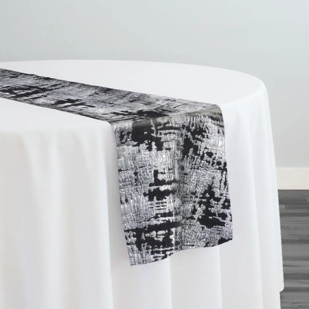 Calypso Jacquard (Reversible) Table Runner in Black