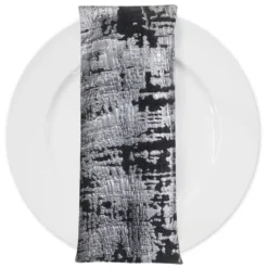 Calypso Jacquard (Reversible) Table Napkin in Black