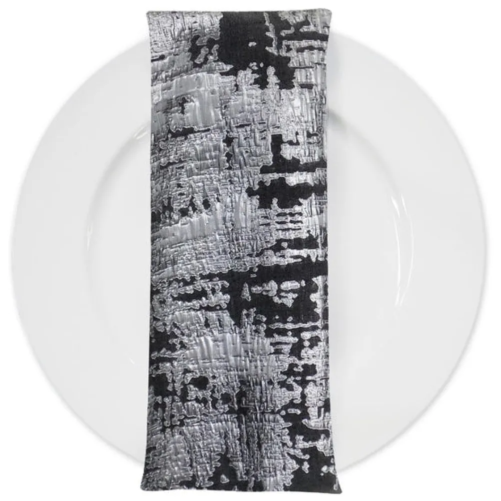 Calypso Jacquard (Reversible) Table Napkin in Black