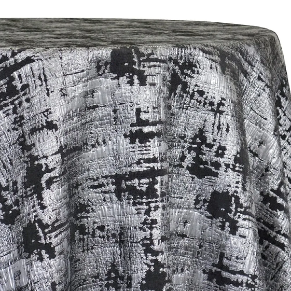 Calypso Jacquard (Reversible) Table Linen in Black