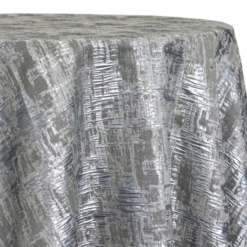 Calypso Jacquard (Reversible) Table Linen in Silver