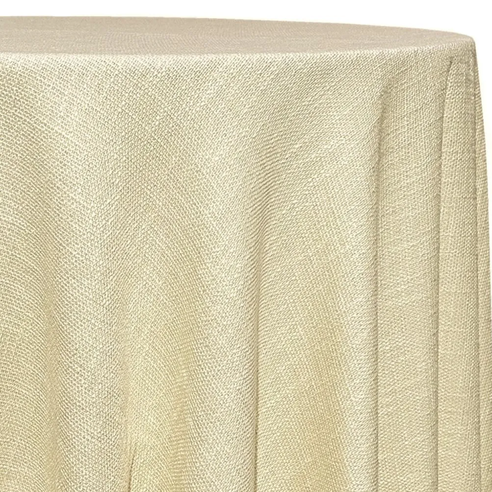 Capri Slub Linen Table Linen in Ivory