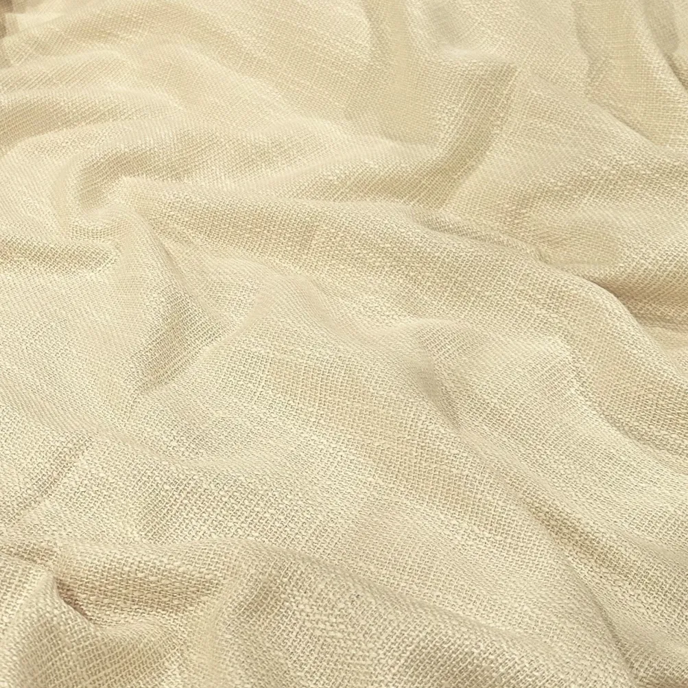 Capri Slub Linen Table Linen in Ivory
