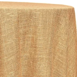 Capri Slub Linen Table Linen in Lt Gold