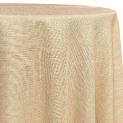 Capri Slub Linen Table Linen in Champagne