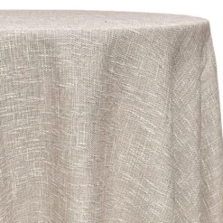 Capri Slub Linen Table Linen in Taupe