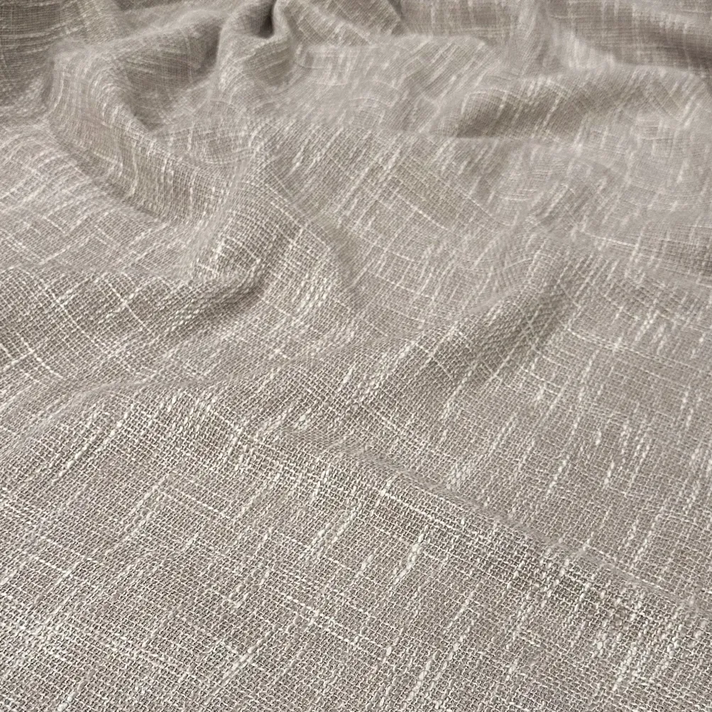 Capri Slub Linen Table Runner in Taupe