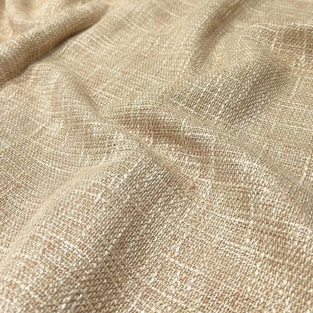 Capri Slub Linen Table Runner in Wheat