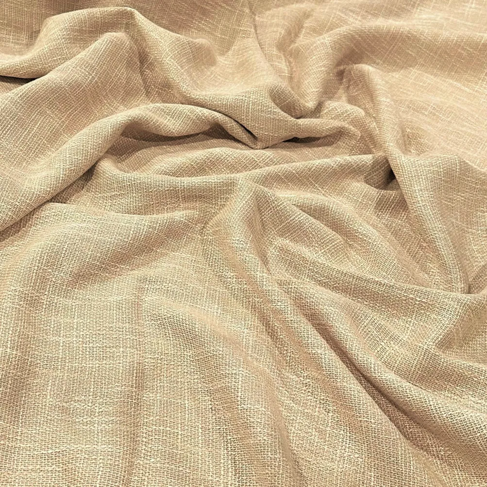Capri Slub Linen Table Runner in Wheat