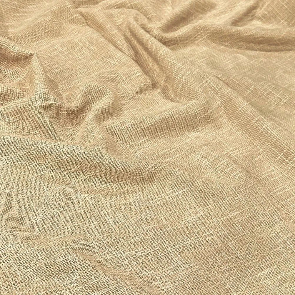 Capri Slub Linen Table Runner in Wheat