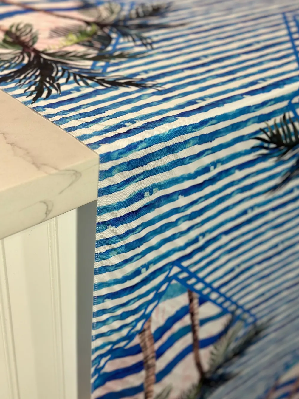 Caribbean Blues (Poly Print) Table Linen
