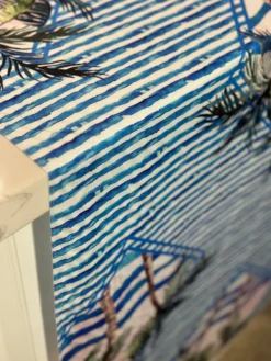 Caribbean Blues (Poly Print) Table Linen