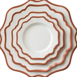 Casablanca Porcelain Collection in White/Rose Gold