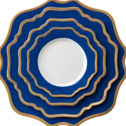 Casablanca Porcelain Collection in Royal/Gold