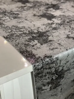 Cascade Jacquard Table Linen in Black and Silver