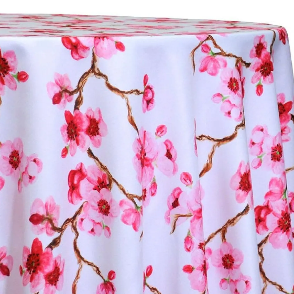 Cherry Blossom (Poly Print) Table Linen