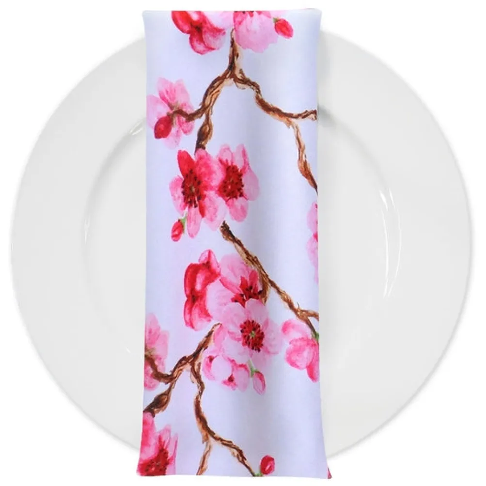 Cherry Blossom (Poly Print) Table Napkin