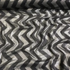 Chevron Sequins Table Runner in Black