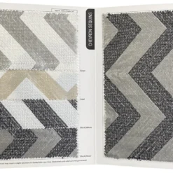 Chevron Sequins Table Runner in Silver