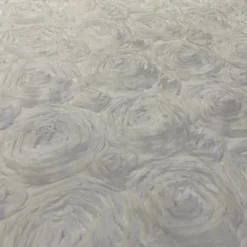 Chiffon Rose (3D) Table Linen in Ivory