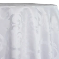 Chopin Jacquard Table Linen in White