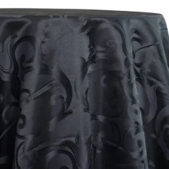 Chopin Jacquard Table Linen in Black