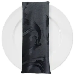 Chopin Jacquard Table Napkin in Black