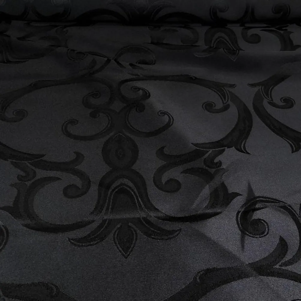 Chopin Jacquard Table Runner in Black