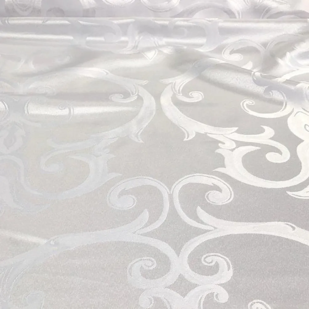 Chopin Jacquard Table Runner in White