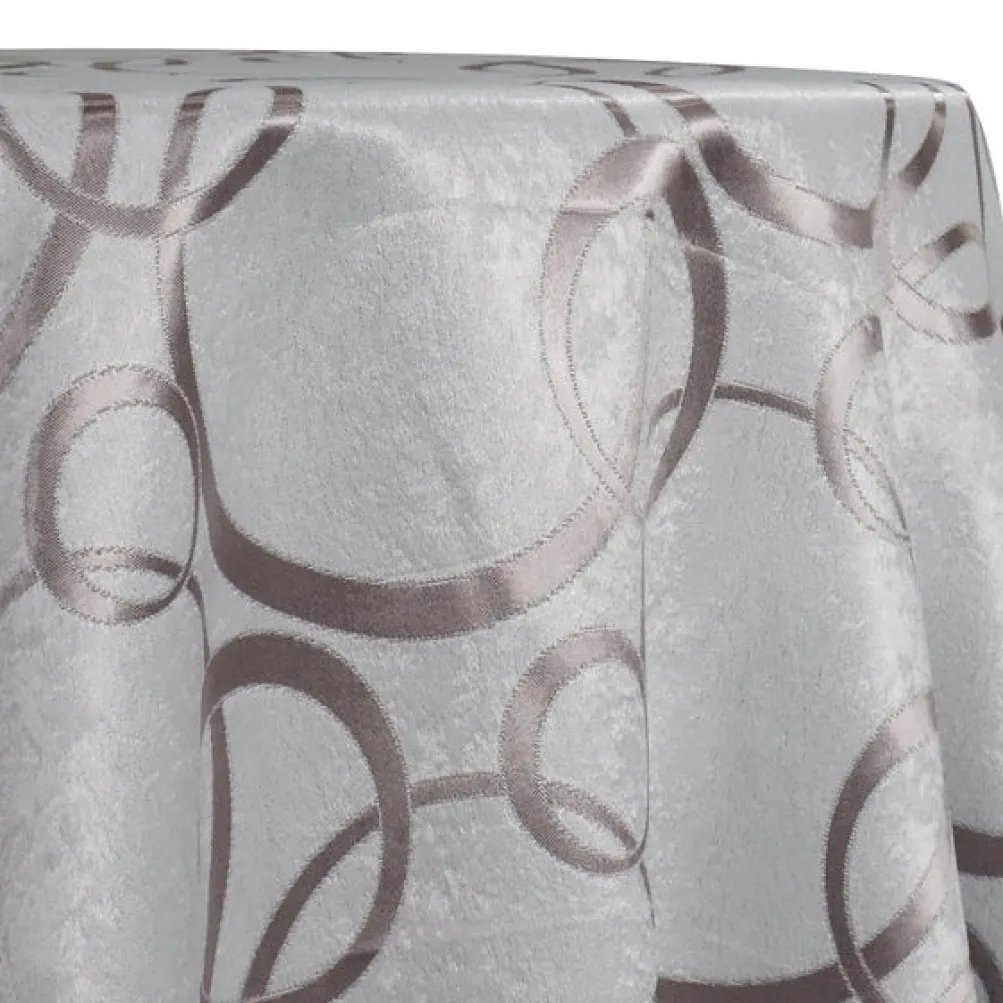 Cirque Jacquard (Reversible) Table Linen in Dusty Rose