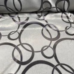 Cirque Jacquard (Reversible) Table Linen in Purple Grey