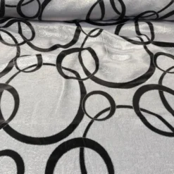 Cirque Jacquard (Reversible) Table Runner in Black