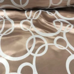 Cirque Jacquard (Reversible) Table Runner in Champagne