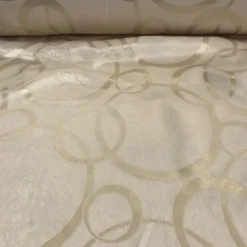 Cirque Jacquard (Reversible) Table Linen in Ivory