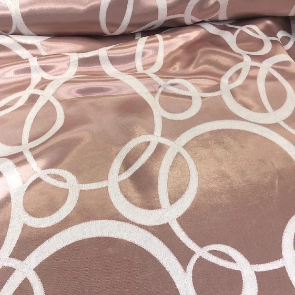 Cirque Jacquard (Reversible) Table Napkin in Dusty Rose