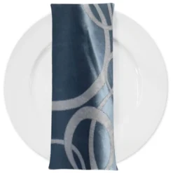 Cirque Jacquard (Reversible) Table Napkin in Turquoise