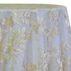 Claire Lace Table Linen in Ivory