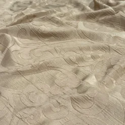 Classic Jacquard Table Linen in Champagne