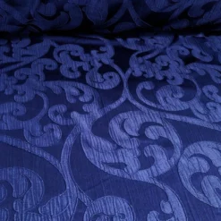 Classic Jacquard Table Linen in Navy
