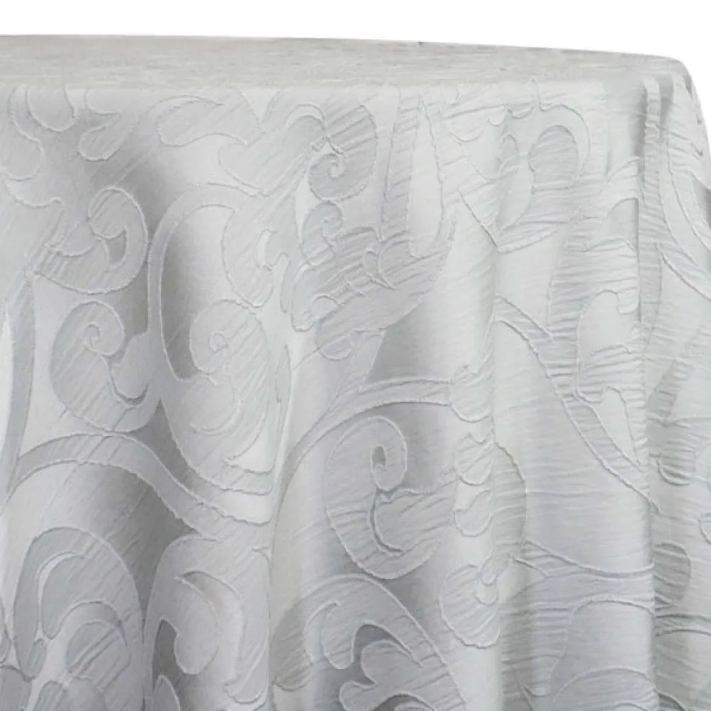 Classic Jacquard Table Linen in Silver