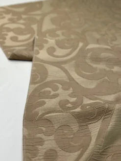 Classic Jacquard Table Linen in Taupe